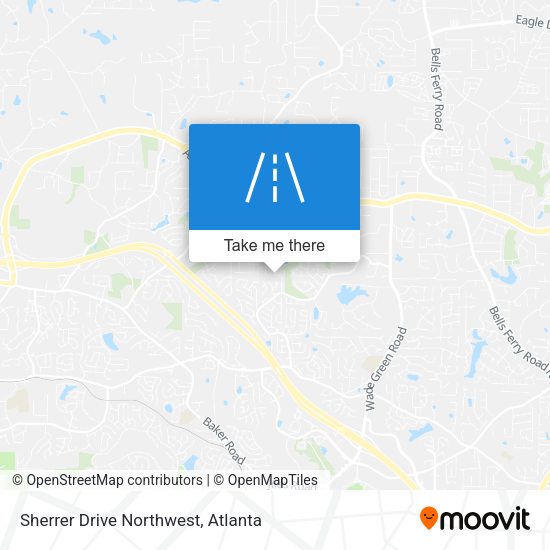 Sherrer Drive Northwest map