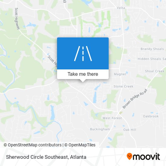 Sherwood Circle Southeast map