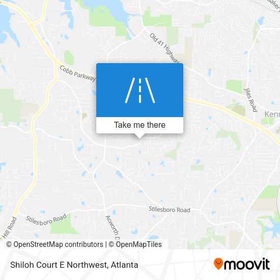 Shiloh Court E Northwest map