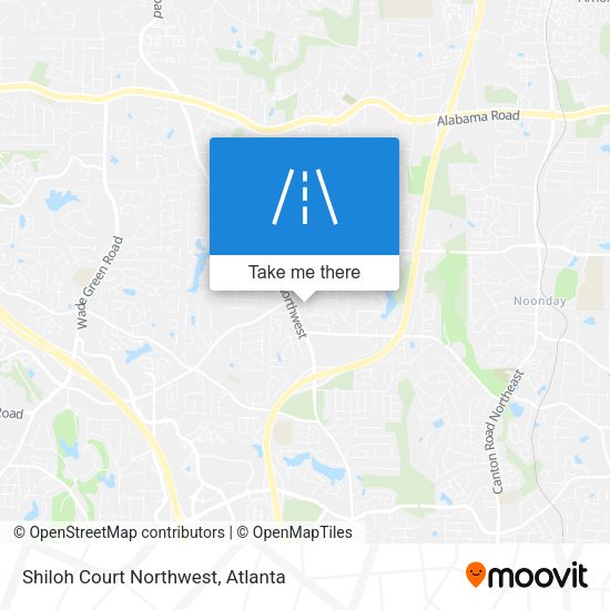 Shiloh Court Northwest map