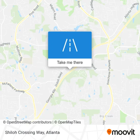 Shiloh Crossing Way map