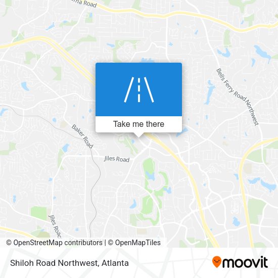 Shiloh Road Northwest map