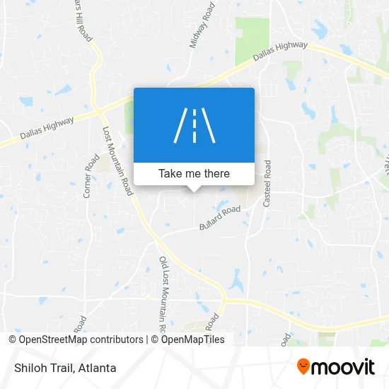 Shiloh Trail map