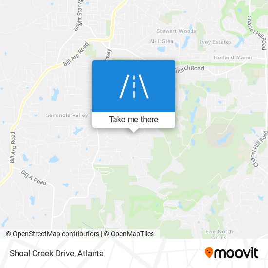 Mapa de Shoal Creek Drive