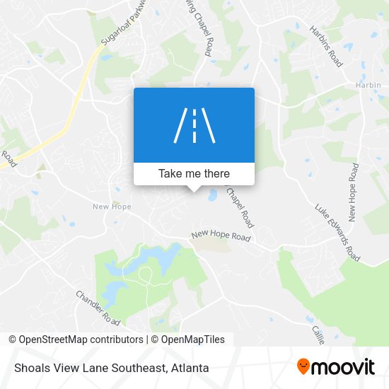 Mapa de Shoals View Lane Southeast