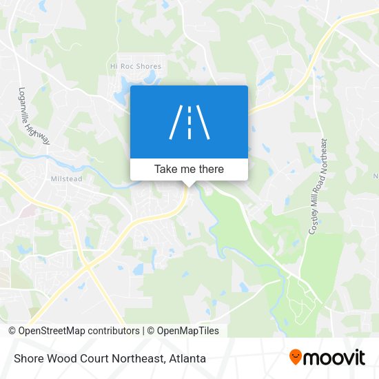 Mapa de Shore Wood Court Northeast