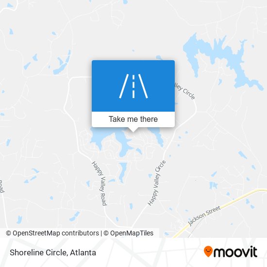 Shoreline Circle map