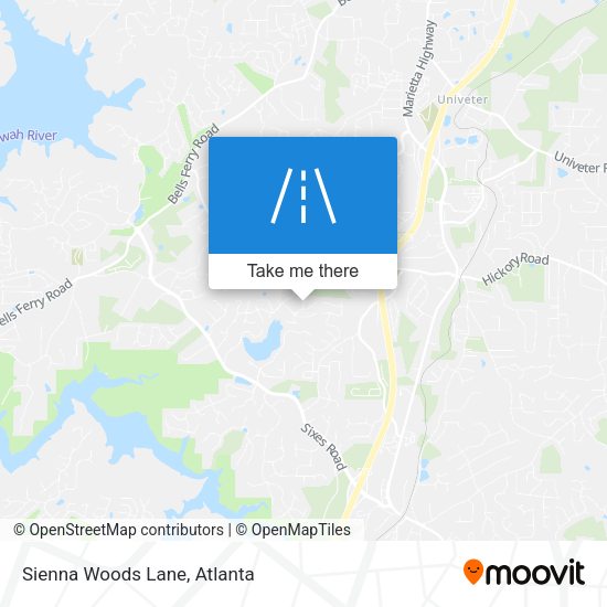 Mapa de Sienna Woods Lane