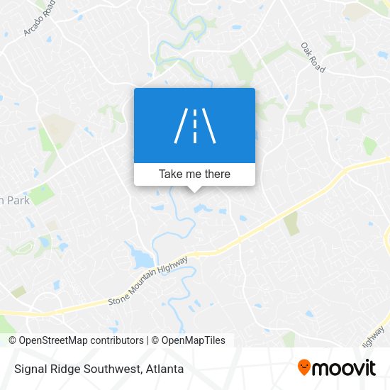 Signal Ridge Southwest map