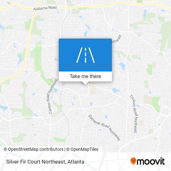 Silver Fir Court Northeast map