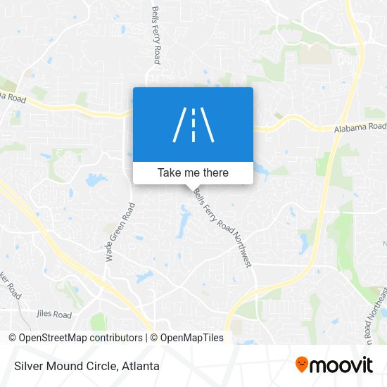 Silver Mound Circle map