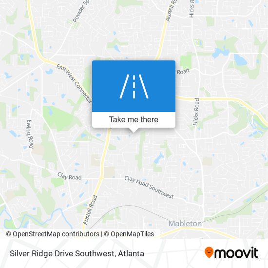 Mapa de Silver Ridge Drive Southwest