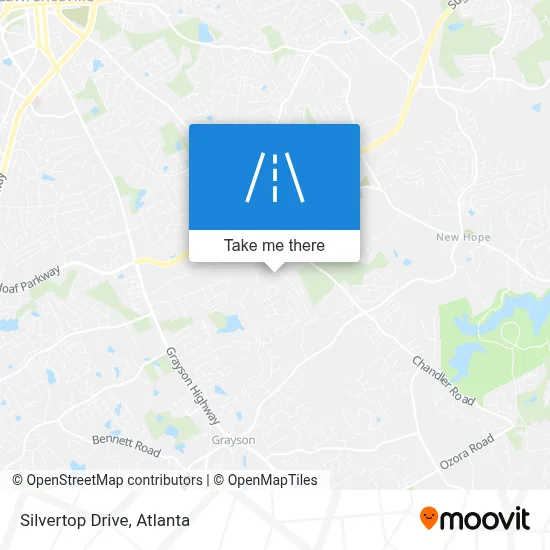 Silvertop Drive map