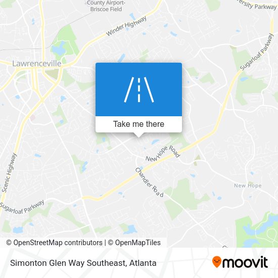 Mapa de Simonton Glen Way Southeast