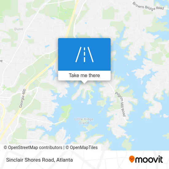 Sinclair Shores Road map