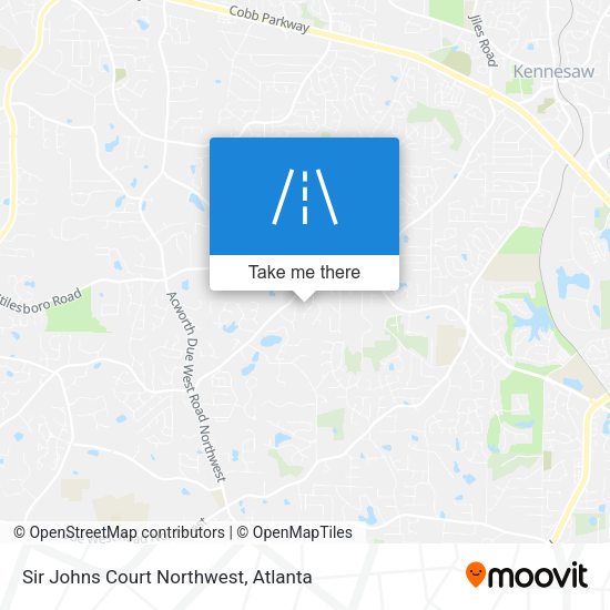 Mapa de Sir Johns Court Northwest