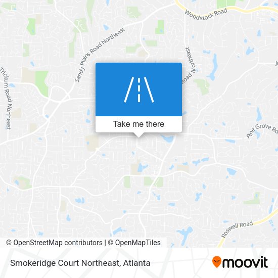 Smokeridge Court Northeast map