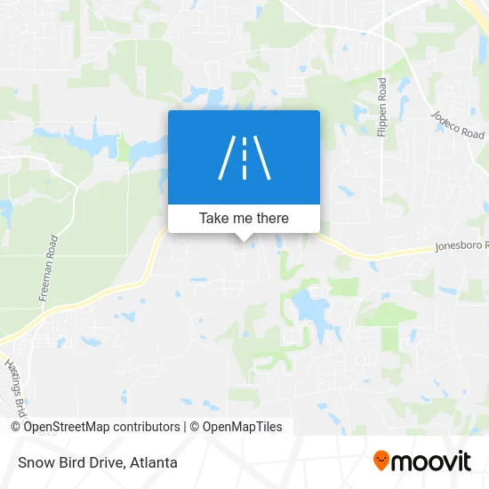 Snow Bird Drive map