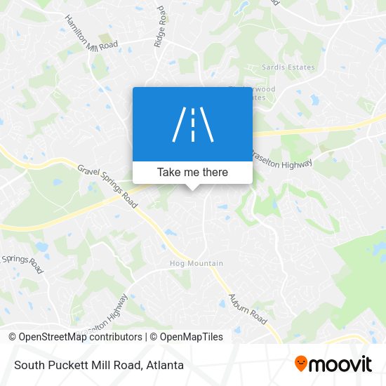 Mapa de South Puckett Mill Road