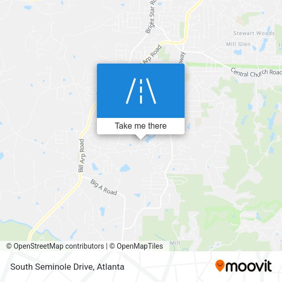 South Seminole Drive map