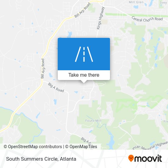 South Summers Circle map
