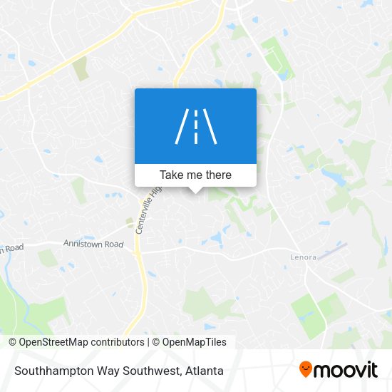 Southhampton Way Southwest map