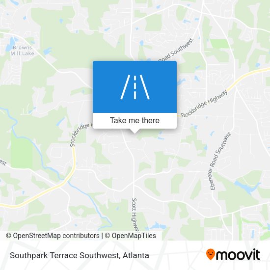 Southpark Terrace Southwest map