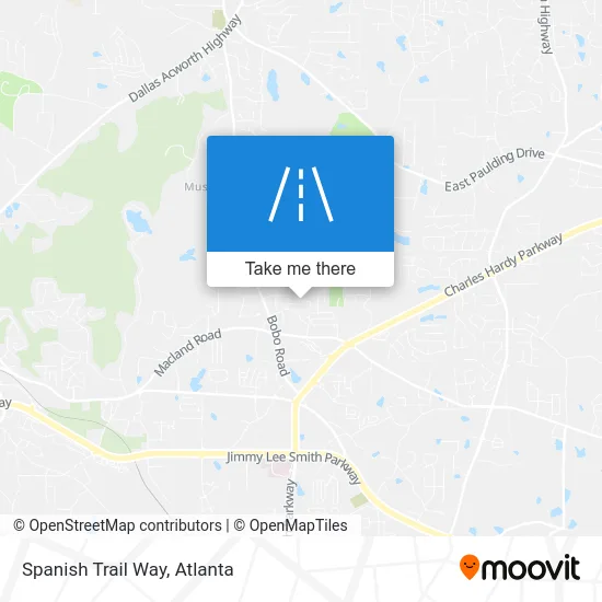 Spanish Trail Way map