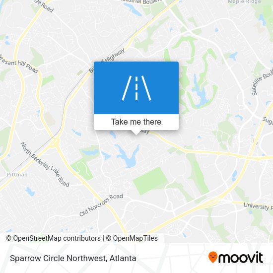 Sparrow Circle Northwest map