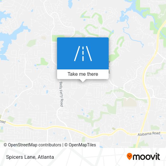Mapa de Spicers Lane