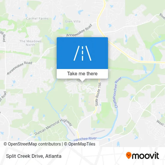 Split Creek Drive map