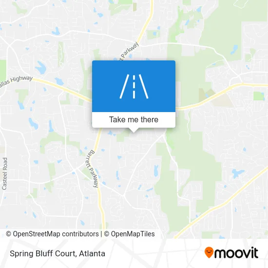 Spring Bluff Court map