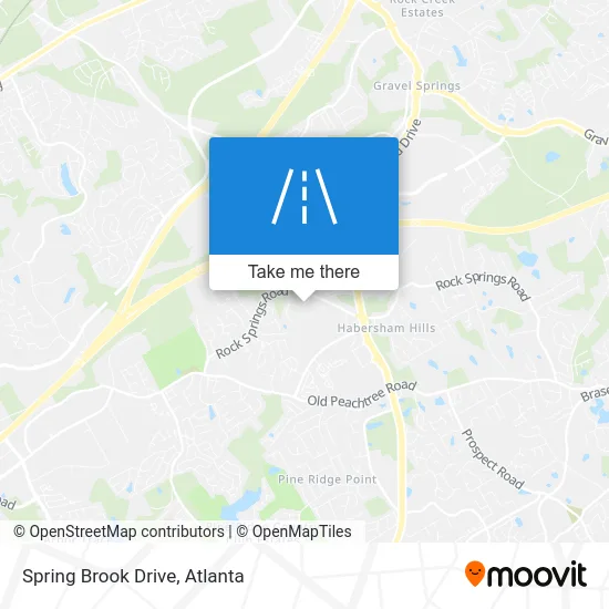 Spring Brook Drive map