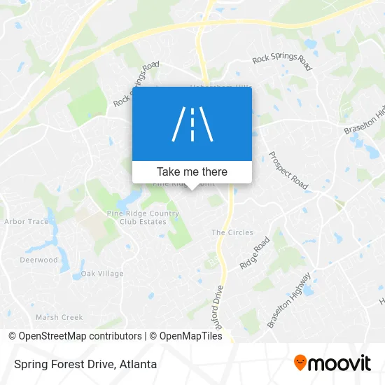 Spring Forest Drive map