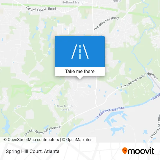 Spring Hill Court map