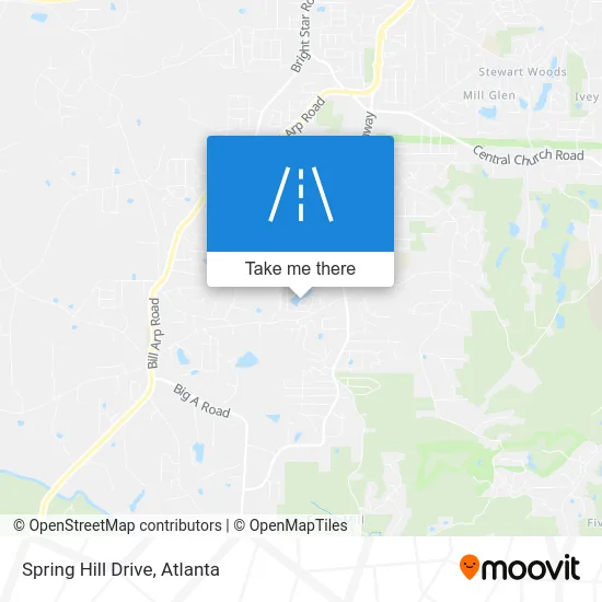 Spring Hill Drive map