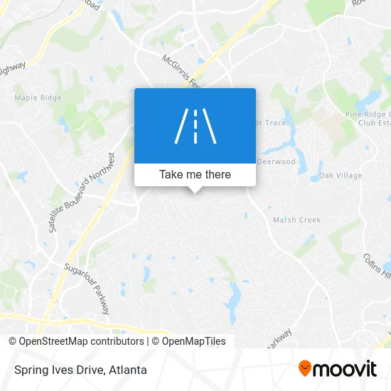 Spring Ives Drive map