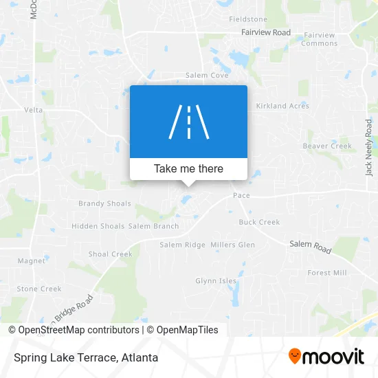 Spring Lake Terrace map