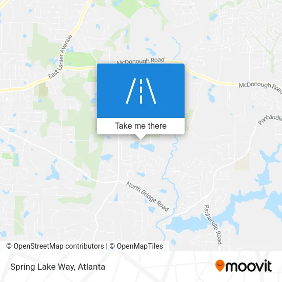 Spring Lake Way map