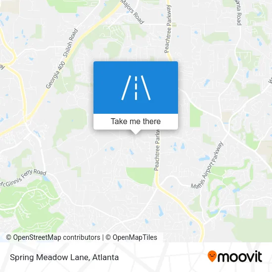 Spring Meadow Lane map