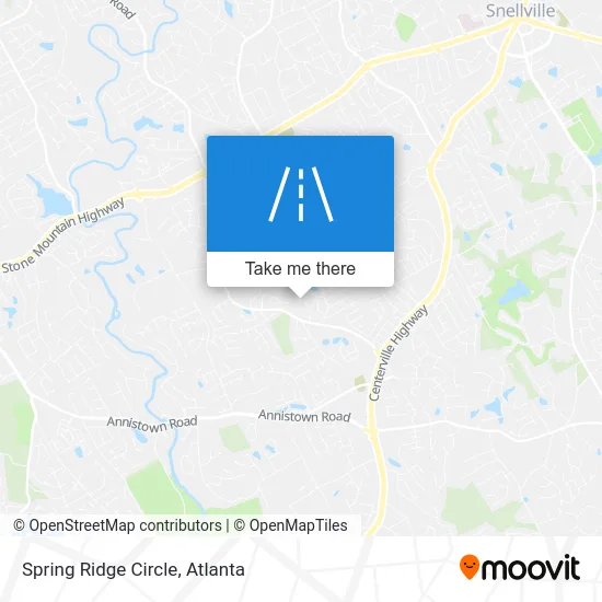 Spring Ridge Circle map