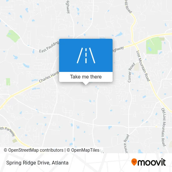 Spring Ridge Drive map