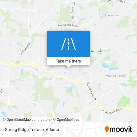 Spring Ridge Terrace map