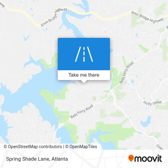 Spring Shade Lane map