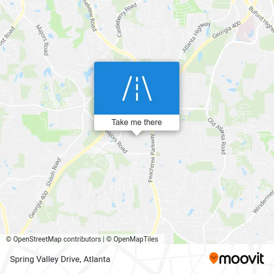 Spring Valley Drive map