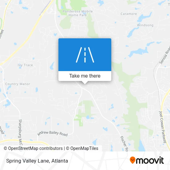Spring Valley Lane map