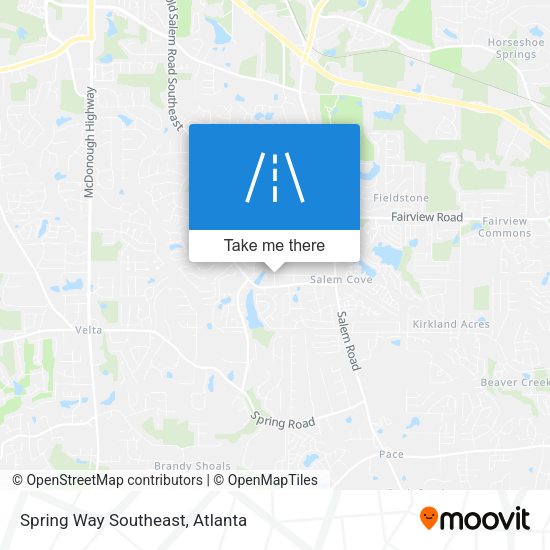 Spring Way Southeast map