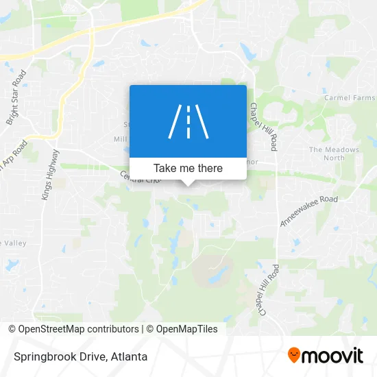 Springbrook Drive map
