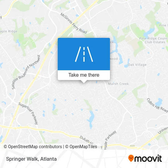 Springer Walk map