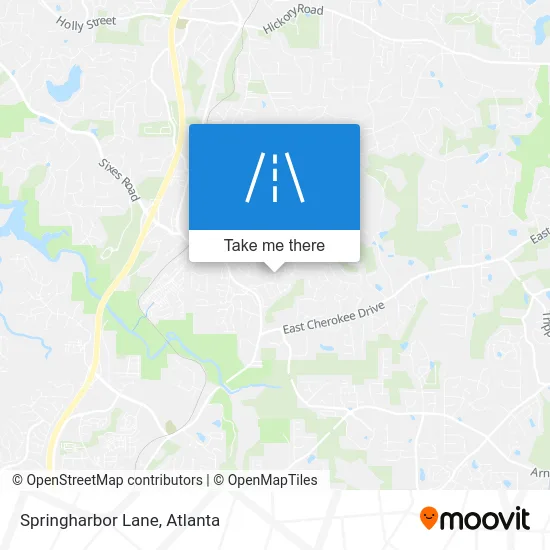 Springharbor Lane map